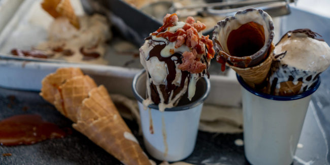 Bacon and Caramel Ice-cream