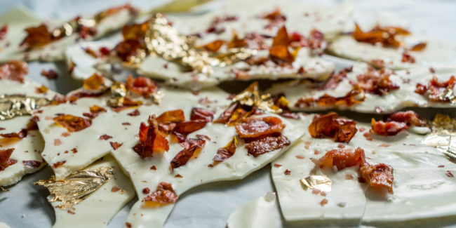 Bacon & Tomato Skin White Chocolate Bark