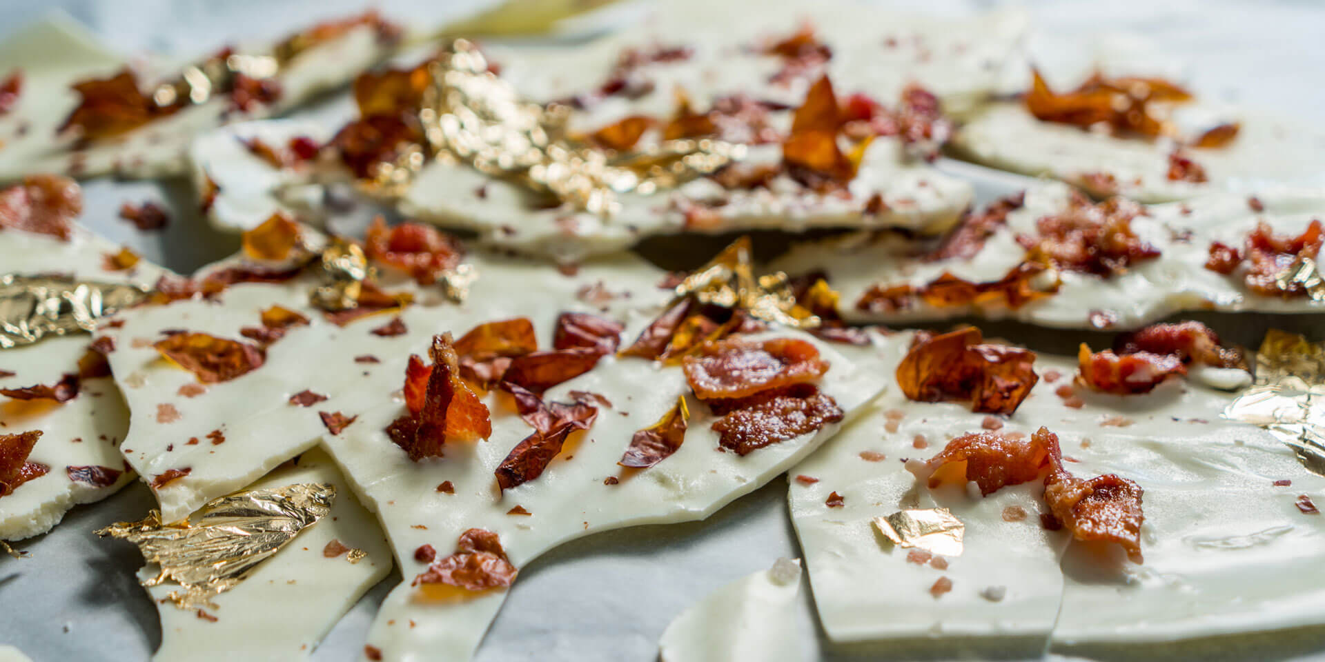 Bacon & Tomato Skin White Chocolate Bark