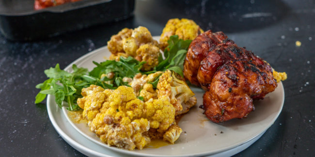 Mini eisbein and cauliflower salad (Braai)