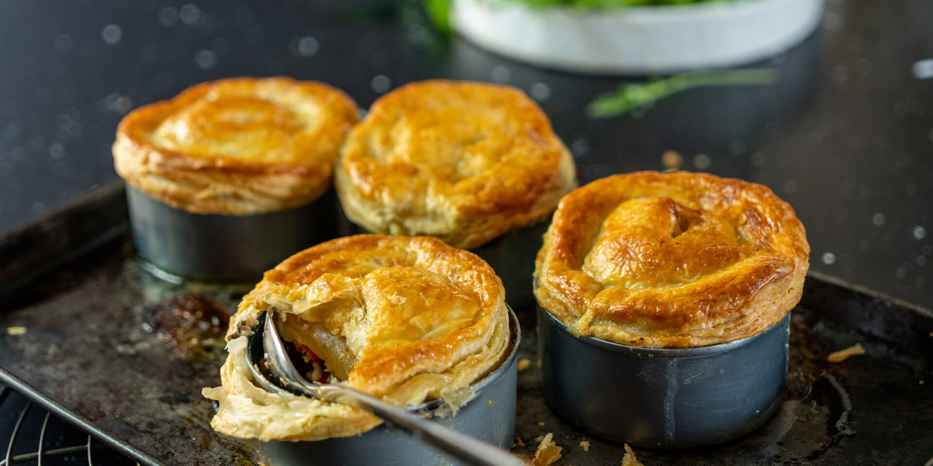 Piquanté Pepper Pork Sausage Pies