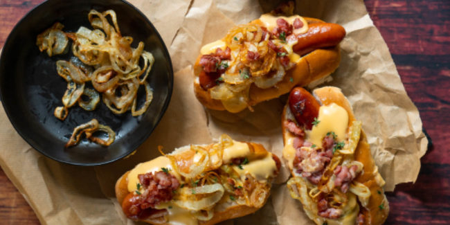 Cheese Russian Rolls with Easy Cheese Sauce