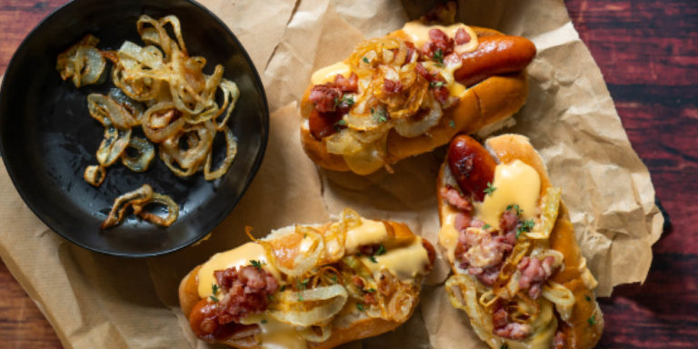 Cheese Russian Rolls with Easy Cheese Sauce