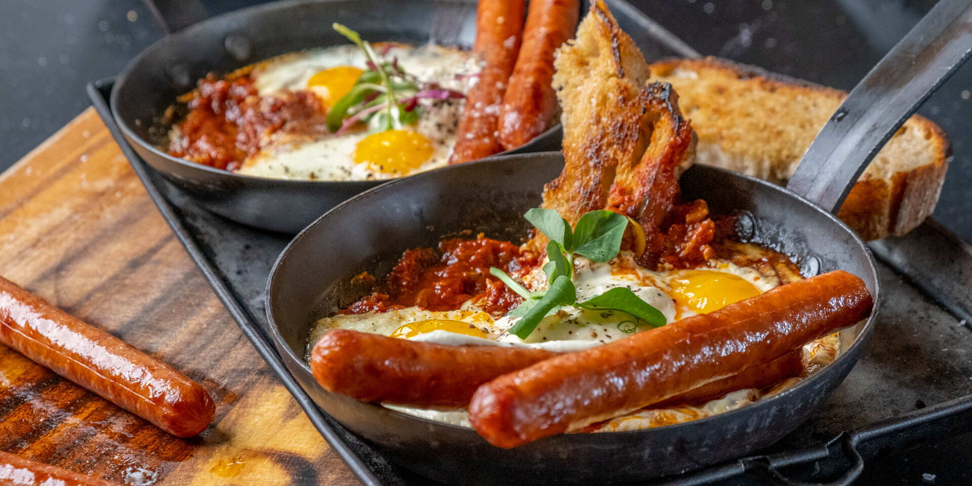 5 Ingredient Shakshuka with Bacon Grillers