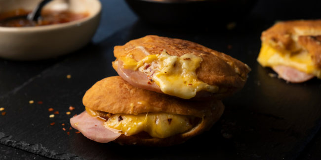 Ham and Cheese Vetkoek