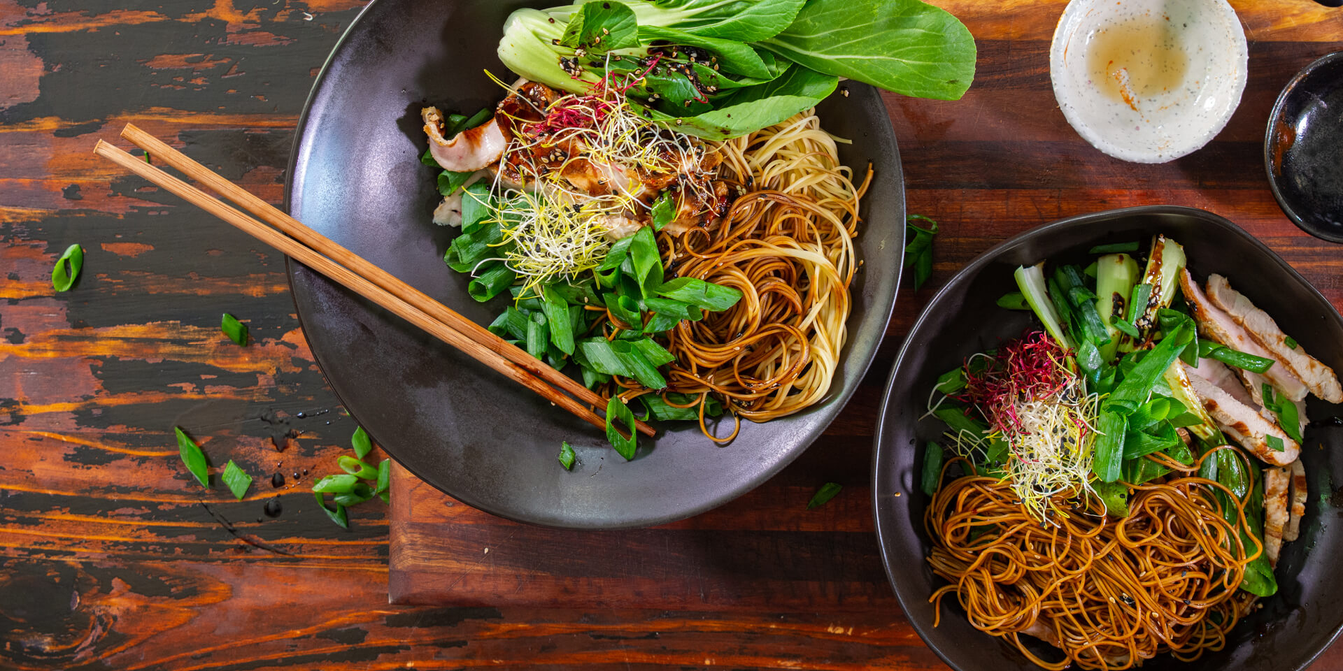 Pork Chop #1: Pork Chop Noodle Salad with Zesty Soy Dressing