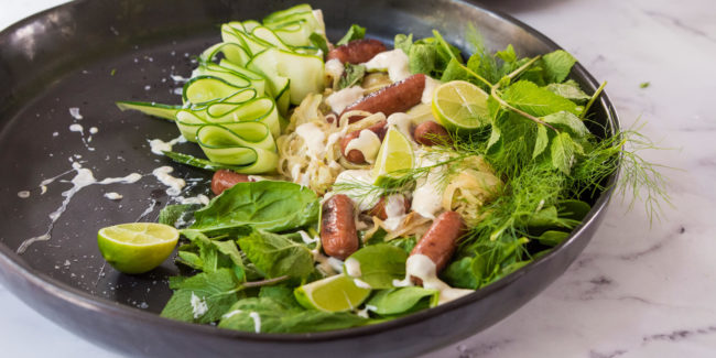 Cheese Griller & Fennel Salad with Cumin & Chilli mayo