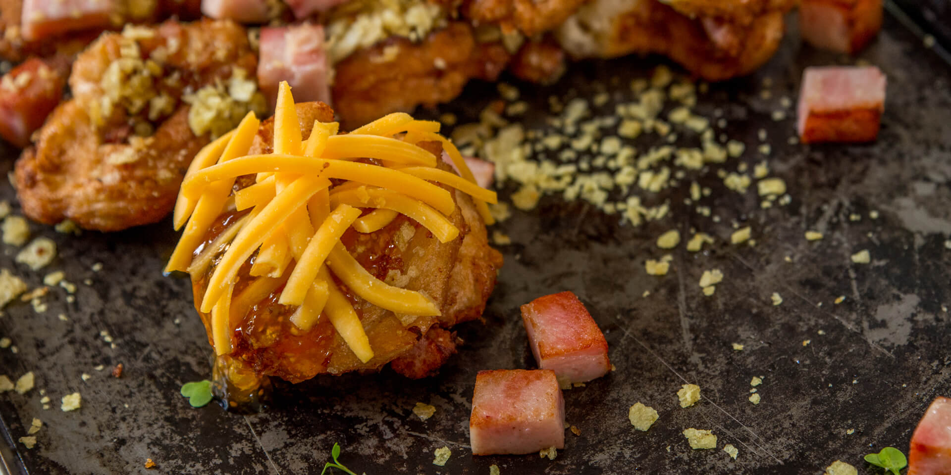 Dynamite Mini Ham and Cheese Donuts