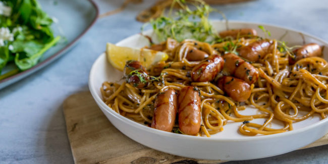 Mini Vienna and Marmite Spaghetti Mini Vienna and Marmite Spaghetti