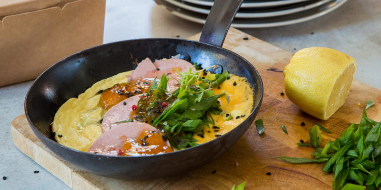 Garlic Polony Omelette