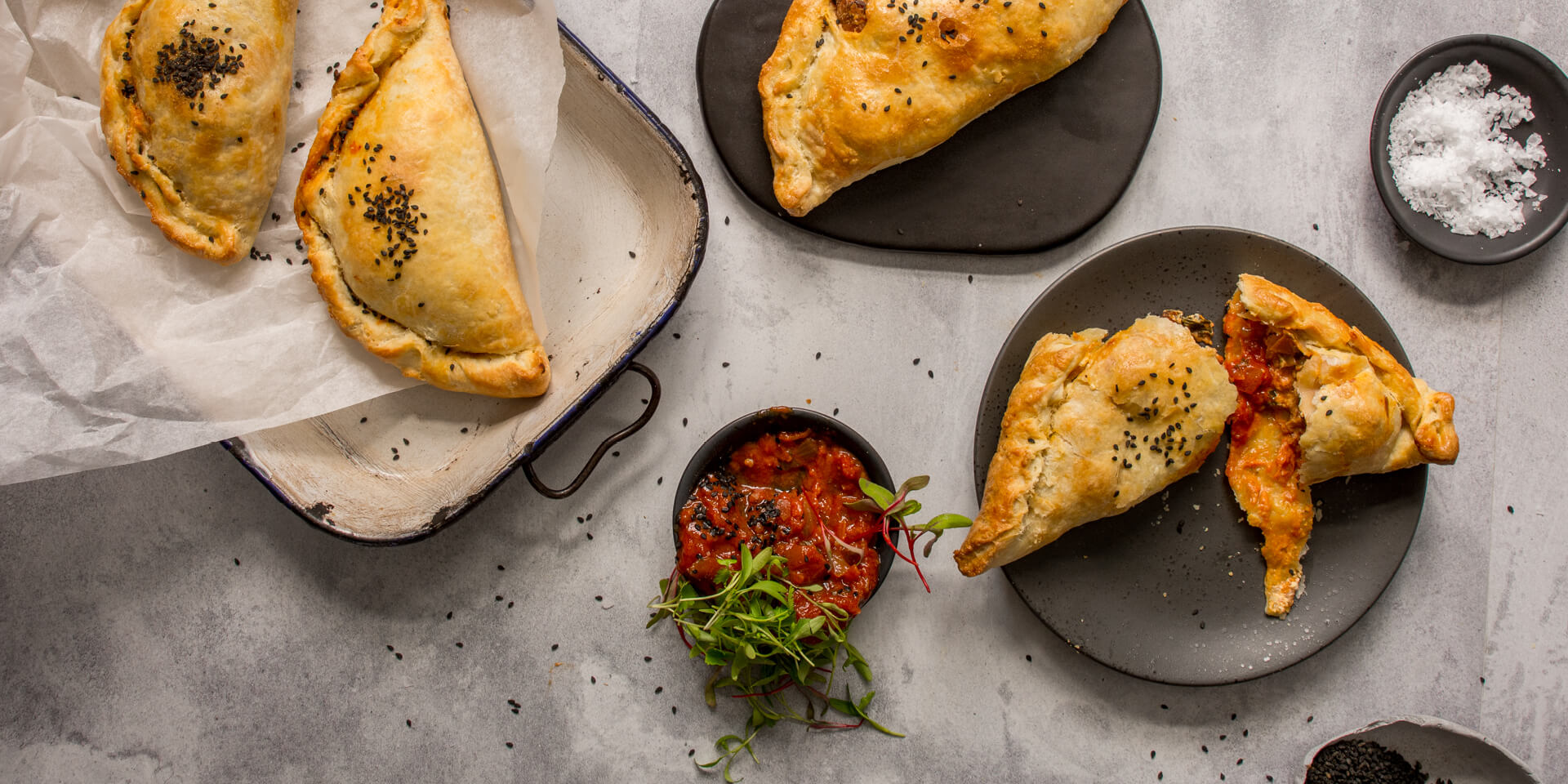 Creamy Spinach and Frikkadel Calzones