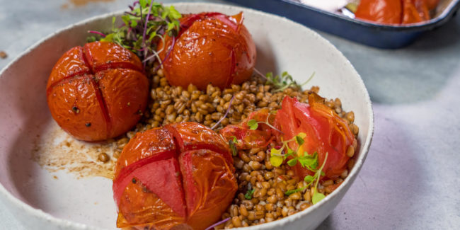 Baked Chai Tomatoes