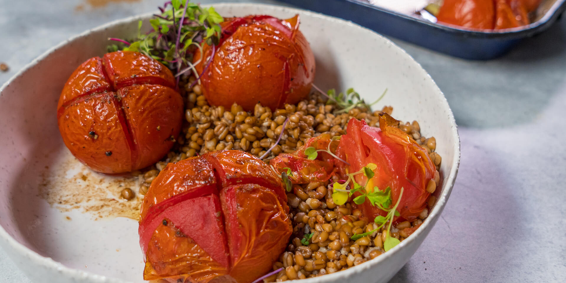Baked Chai Tomatoes