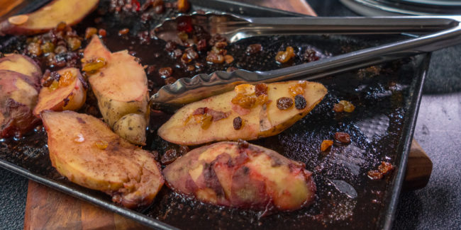 Festive Fruity Sweet Potato Bake