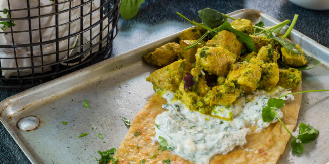 Spicy Pork and Dill Tzatziki-side