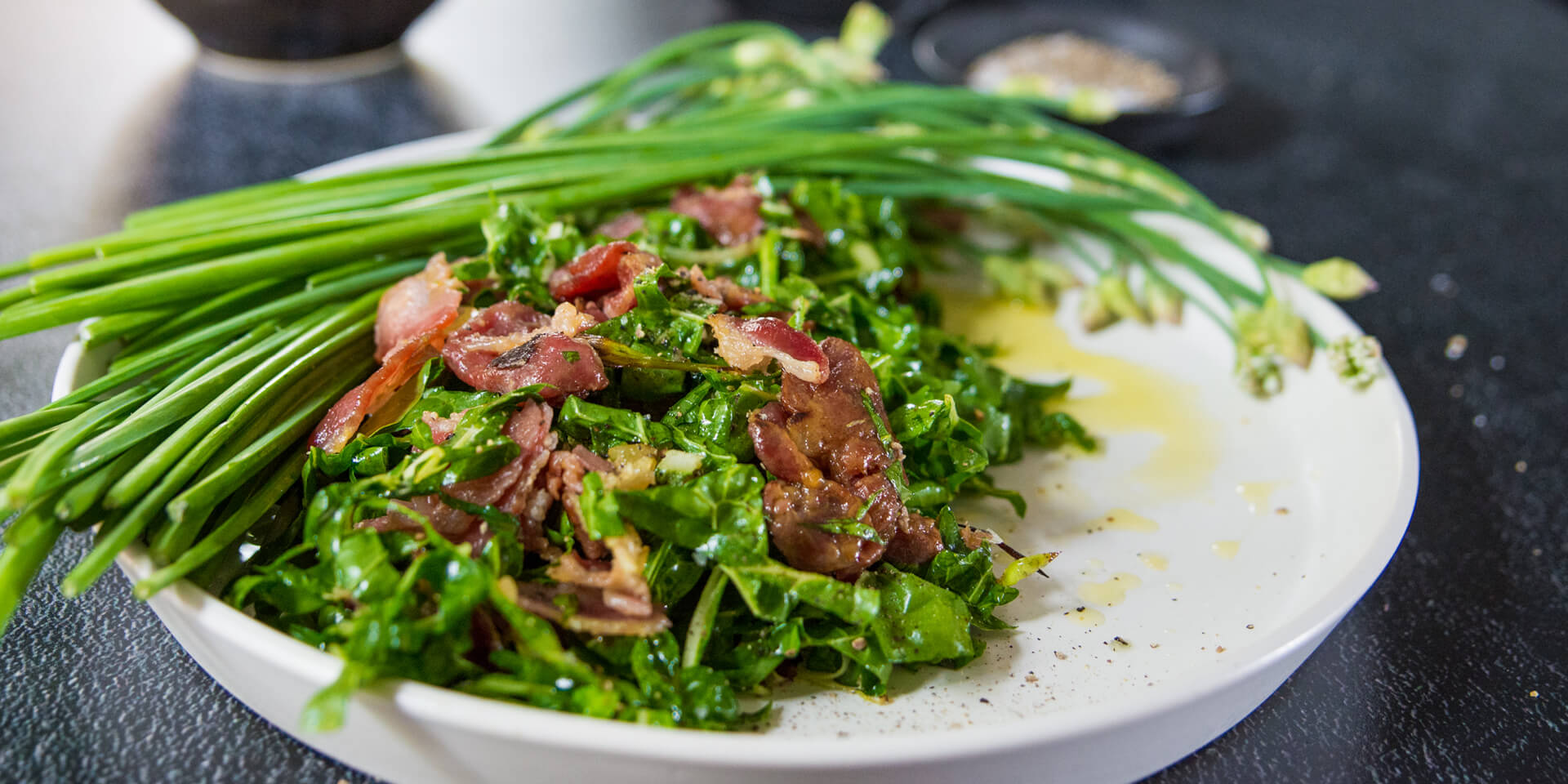 Zesty Spinach & Bacon Salad