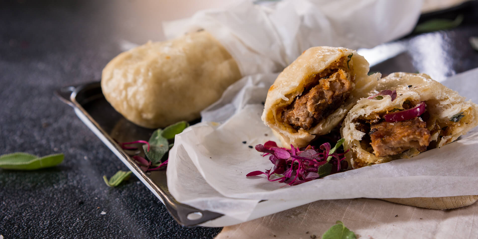 Rib Burger Steamed Buns
