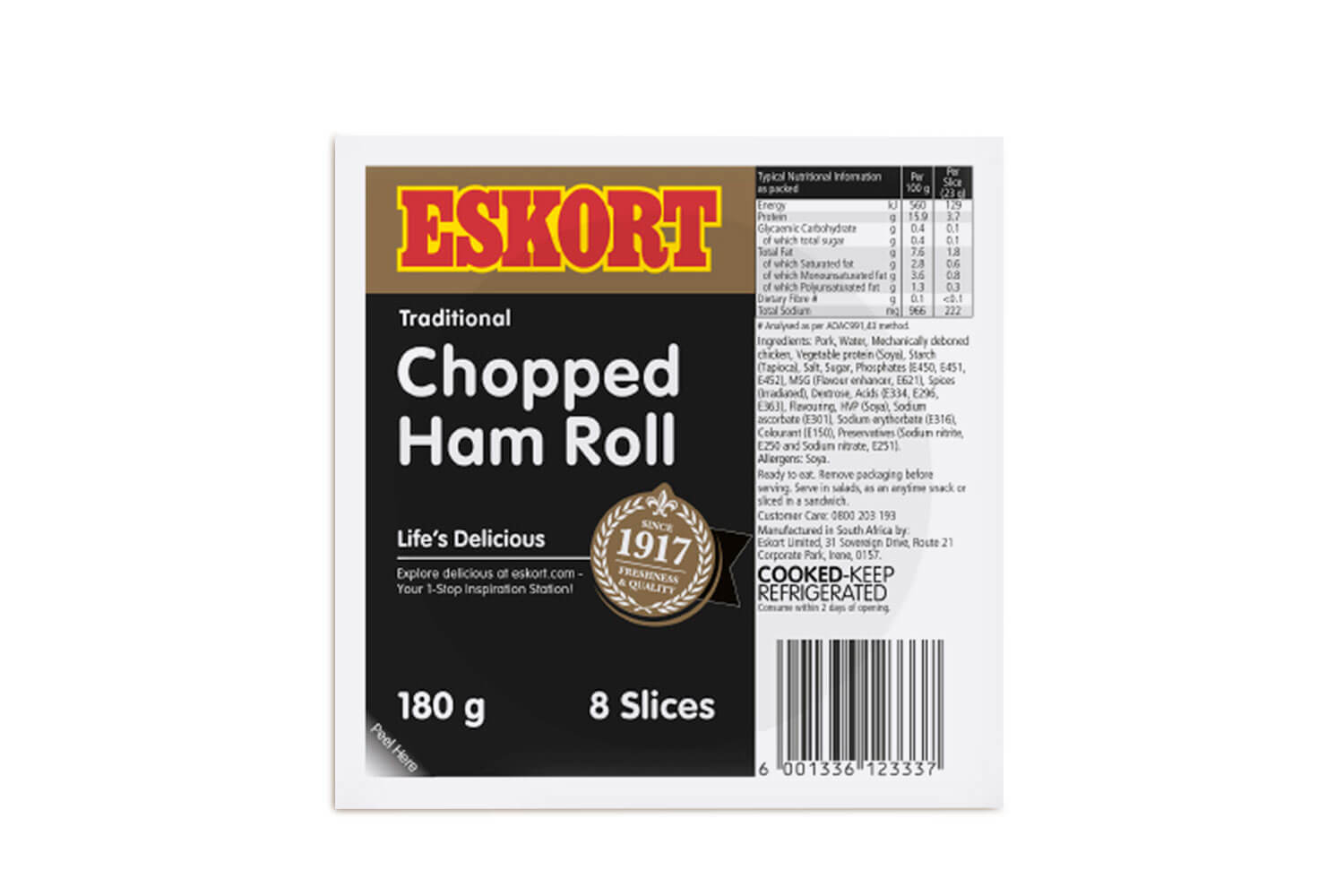 Eskort Chopped Ham Roll Stack Pack 180g