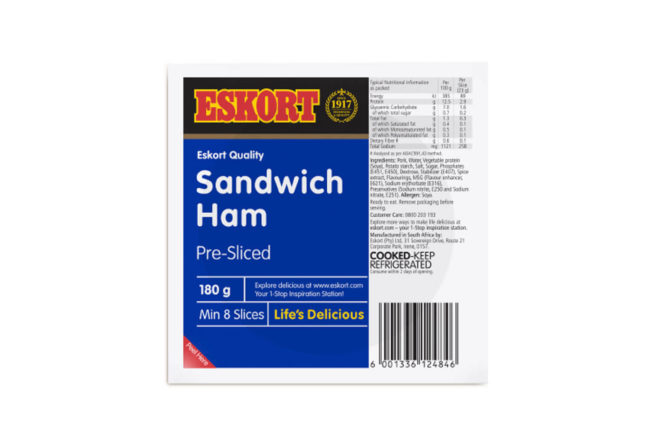 Eskort Sandwich Ham Stack Pack 180g