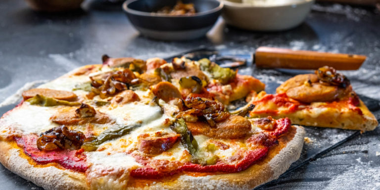 Mediterannean Pork Sausage Pizza Jpg 2648