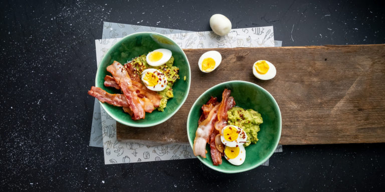 Flora Spicy Avo And Crispy Bacon Breakfast Bowl